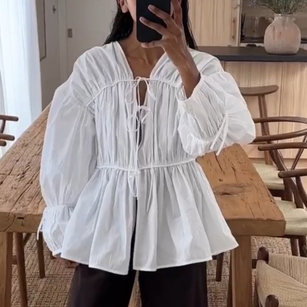 Tove Cleo white top size M/US 8/FR 40
